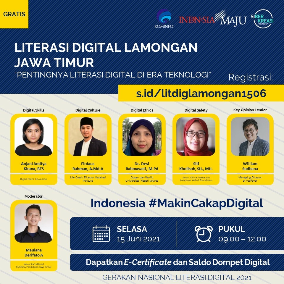 Webinar Literasi Digital Lamongan: Pentingnya Literasi Digital Di Era Teknologi